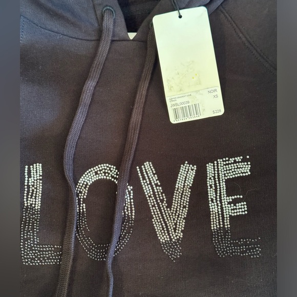 Zadig & Voltaire Upper Western Strass Sweatshirt in Black. NWT. Size XS - Picture 5 of 6